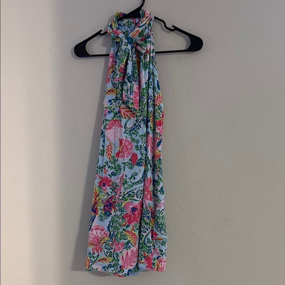 Floral Multicolor Halter Dress